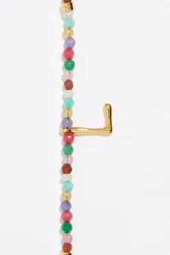 Best Sale BIMBA Y LOLA Pulsera Letra L Piedras Multicolores