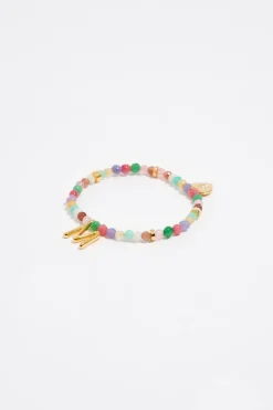 Store BIMBA Y LOLA Pulsera Letra M Piedras Multicolores