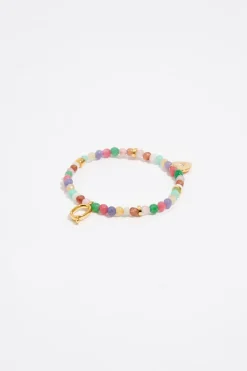 Outlet BIMBA Y LOLA Pulsera Letra Q Piedras Multicolores