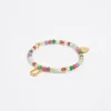 Hot BIMBA Y LOLA Pulsera Letra U Piedras Multicolores