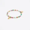 Best Sale BIMBA Y LOLA Pulsera Letra V Piedras Multicolores