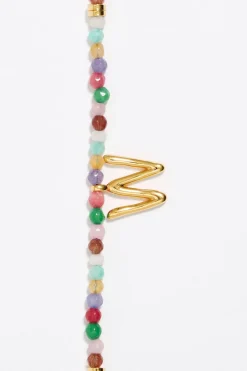 Flash Sale BIMBA Y LOLA Pulsera Letra W Piedras Multicolores