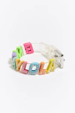 Clearance BIMBA Y LOLA Pulsera Letras Logo Transparente