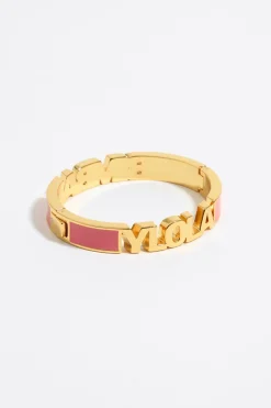 Fashion BIMBA Y LOLA Pulsera Logo Esmalte Coral