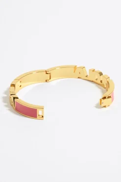 Fashion BIMBA Y LOLA Pulsera Logo Esmalte Coral