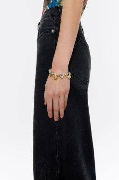Clearance BIMBA Y LOLA Pulsera Logo Piedras Multicolores