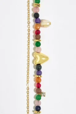 Best BIMBA Y LOLA Pulsera Piedras Y Corazon Dorada