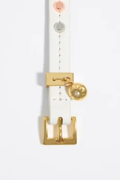 Shop BIMBA Y LOLA Pulsera Piel Tachas Marfil