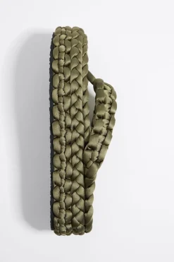 Discount BIMBA Y LOLA Sandalia Plana Trenzado Verde