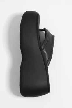 Flash Sale BIMBA Y LOLA Sandalia Plataforma Piel Negra