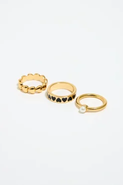 Hot BIMBA Y LOLA Set Anillos Dorados