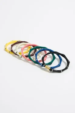 Sale BIMBA Y LOLA Set De Siete Pulseras Bambu Resina Multicolor