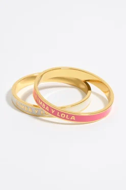 Clearance BIMBA Y LOLA Set Pulseras Logo Esmalte
