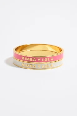Clearance BIMBA Y LOLA Set Pulseras Logo Esmalte