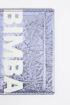 New BIMBA Y LOLA Tarjetero Piel Lila