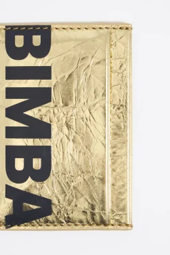 Hot BIMBA Y LOLA Tarjetero Piel Oro