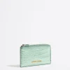 Online BIMBA Y LOLA Tarjetero-Monedero Grabado Cocodrilo Verde Claro
