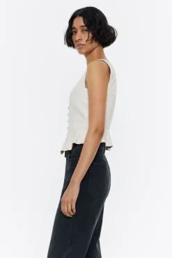 Flash Sale BIMBA Y LOLA Top Ajustado Piel Gris Hielo