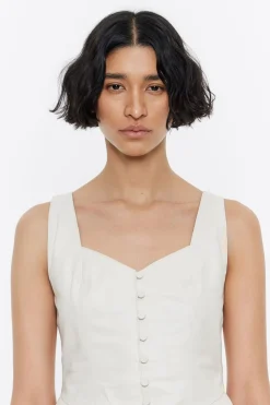 New BIMBA Y LOLA Top Ajustado Piel Gris Hielo