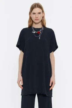 Cheap BIMBA Y LOLA Top Largo Desflecado Antracita