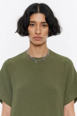 Cheap BIMBA Y LOLA Top Largo Desflecado Caqui