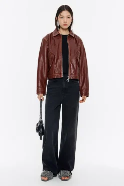 Sale BIMBA Y LOLA Top Recto Corto Punto Roma Negro