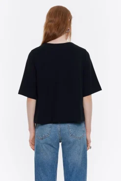 Cheap BIMBA Y LOLA Top Recto Punto Roma Negro