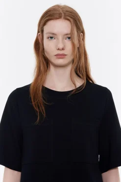 Cheap BIMBA Y LOLA Top Recto Punto Roma Negro