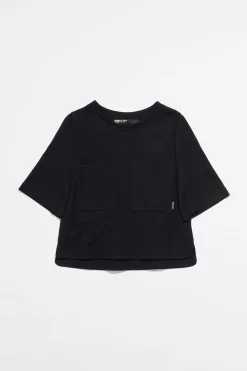 Cheap BIMBA Y LOLA Top Recto Punto Roma Negro