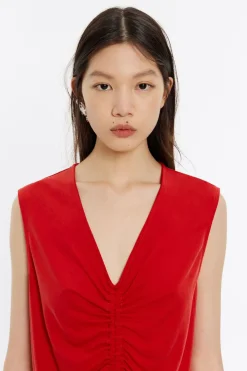 Discount BIMBA Y LOLA Top Recto Rojo