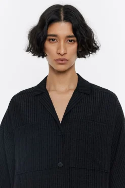 Best Sale BIMBA Y LOLA Vestido Camisero Fluido Negro