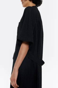 Best Sale BIMBA Y LOLA Vestido Camisero Fluido Negro