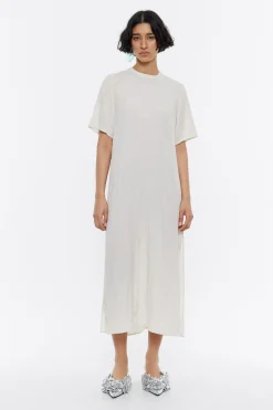 Store BIMBA Y LOLA Vestido Camiseta Midi Mantequilla