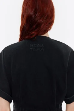 Clearance BIMBA Y LOLA Vestido Cruzado Denim Negro