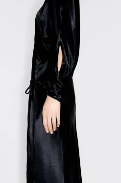 Hot BIMBA Y LOLA Vestido Cruzado Saten Negro