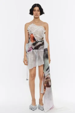 Outlet BIMBA Y LOLA Vestido Fruncido Perfume Xl Verde