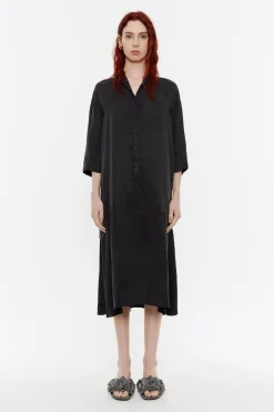 Cheap BIMBA Y LOLA Vestido Linea A Fluido Negro