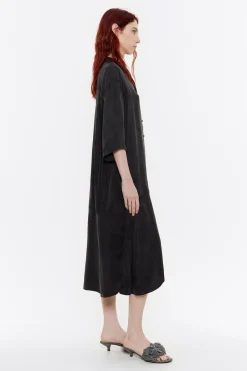 Cheap BIMBA Y LOLA Vestido Linea A Fluido Negro