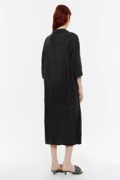 Cheap BIMBA Y LOLA Vestido Linea A Fluido Negro