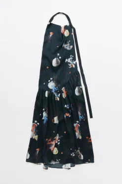 Discount BIMBA Y LOLA Vestido Linea A Waves Antracita