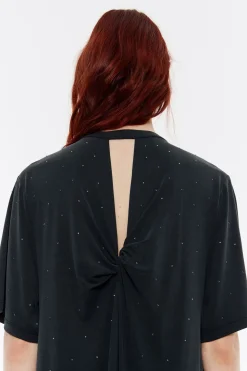 Clearance BIMBA Y LOLA Vestido Midi Piedras Negro