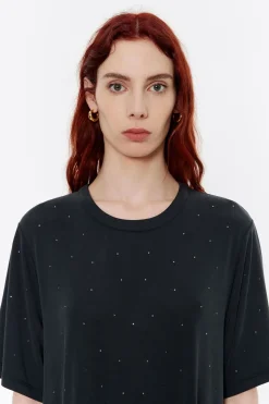 Clearance BIMBA Y LOLA Vestido Midi Piedras Negro