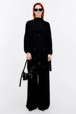 Fashion BIMBA Y LOLA Vestido Mini Jacquard Negro