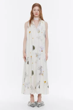 Hot BIMBA Y LOLA Vestido Oversize Waves Marfil