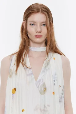 Hot BIMBA Y LOLA Vestido Oversize Waves Marfil