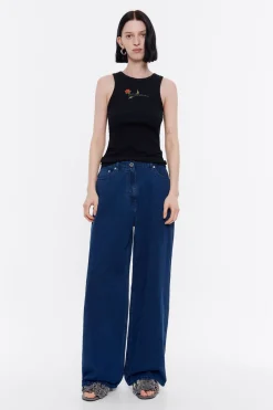 Cheap BIMBA Y LOLA Wide Leg - Vaquero Indigo Oscuro