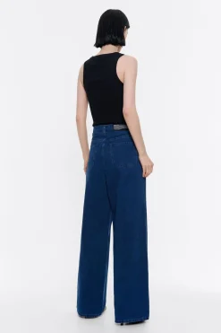 Cheap BIMBA Y LOLA Wide Leg - Vaquero Indigo Oscuro