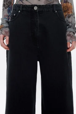 Online BIMBA Y LOLA Wide Leg - Vaquero Negro Lavado